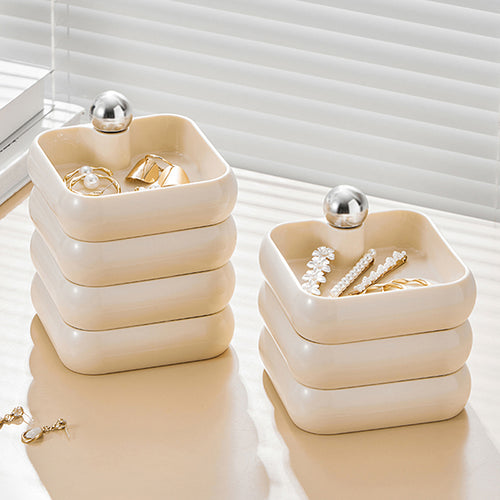 三層旋轉式飾品首飾收納盒
