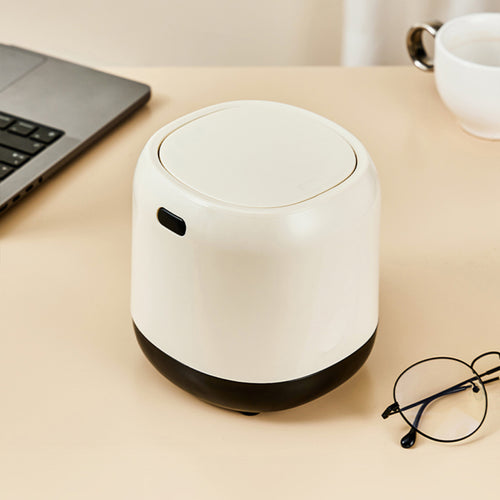 桌上型按壓彈蓋式垃圾桶