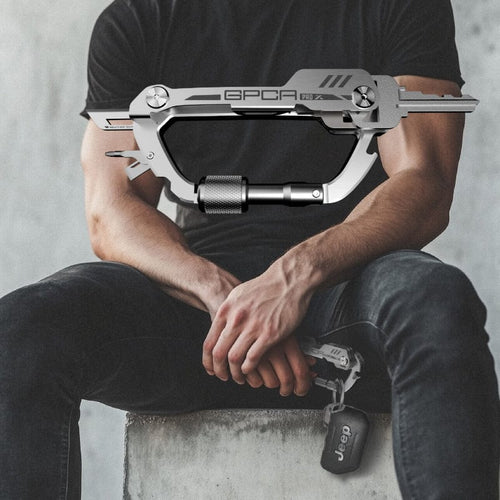 多功能登山快環扣 x 鑰匙 - 不鏽鋼