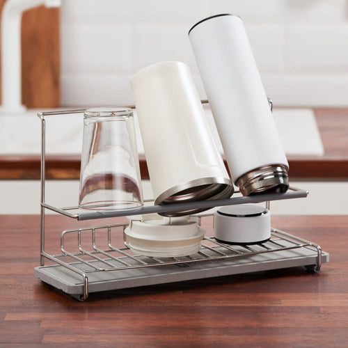 不鏽鋼矽藻土水瓶杯子瀝水架