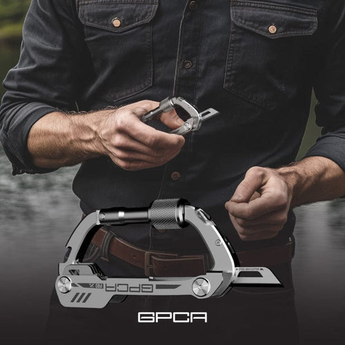 多功能登山快環扣 x 鑰匙 - 鈦