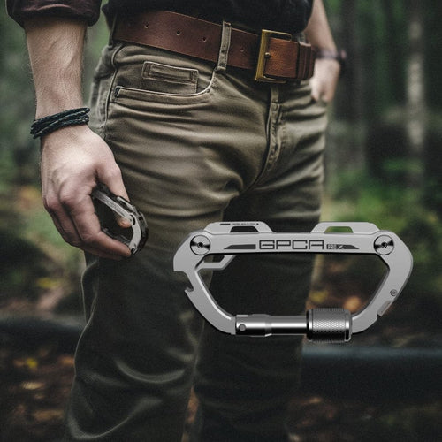 多功能登山快環扣 - 不鏽鋼