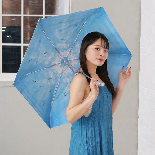 50公分 2 side 遮光傘(企鵝藍)-NO.2496