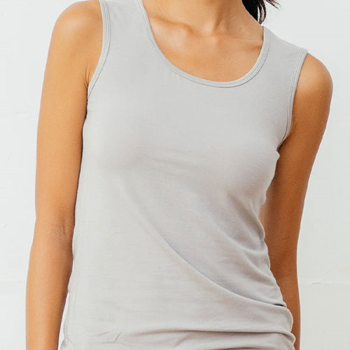 寬肩帶背心 大地純淨