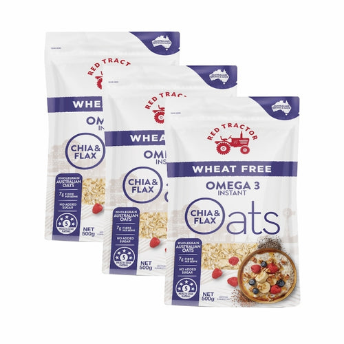奇亞籽& 亞麻籽(含Omega 3) 燕麥片( WHEAT FREE無小麥)(500g)