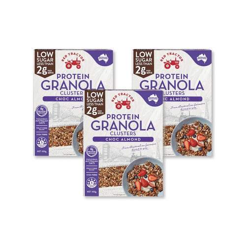 低糖烘烤堅果穀物燕麥片(巧克力杏仁)(450g)-3盒組