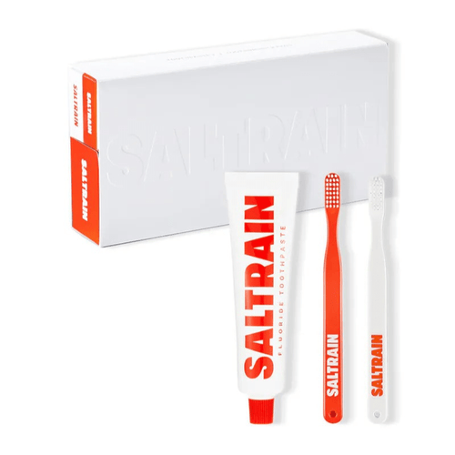 低氟牙膏牙刷三件組- 紅