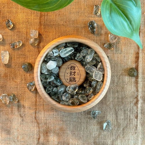 無敵發財雞_水晶碎石_綠碧璽(加購)