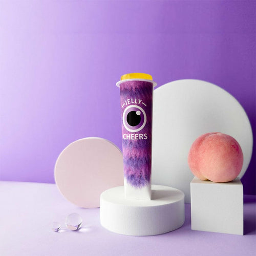 舉杯低卡水蜜桃蒟蒻凍1盒6根入