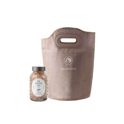 漫步雲端泡腳組｜精油足浴鹽1罐+沐足袋