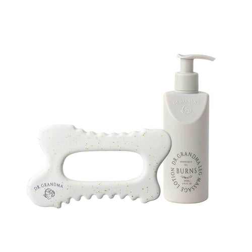 漫步雲端按摩組｜精油按摩乳1瓶+火山石推拿按摩板