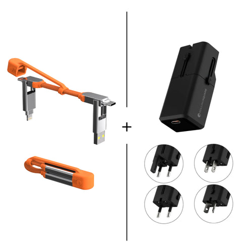 旅充雙件組｜inCharge XS 240W + 旅行迷你萬國轉接頭