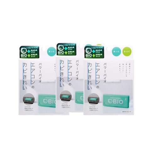 日本POWER BIO 生物分解冷氣專用防霉除霉雙效貼片x3