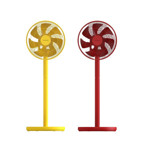 森林浴負離子無線電風扇(紅/黃)