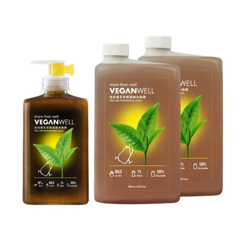 迷迭香茶萃胺基酸洗碗精500mL＋1Lx2