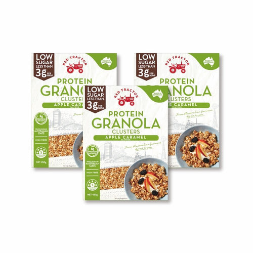 低糖烘烤堅果穀物燕麥片(蘋果焦糖)(450g)-3盒組