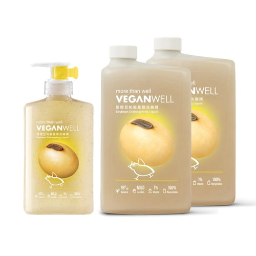 甜橙豆粕胺基酸洗碗精500mL＋1Lx2
