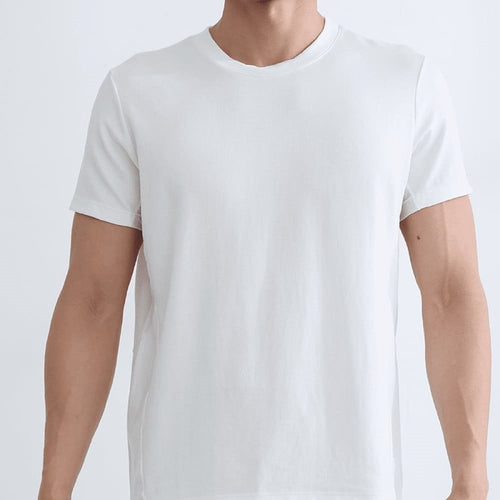 清輕U領中性短袖上衣