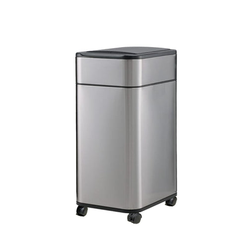 隨行太空艙-不鏽鋼雙開蓋感應垃圾桶50L　ELPH5534U-O