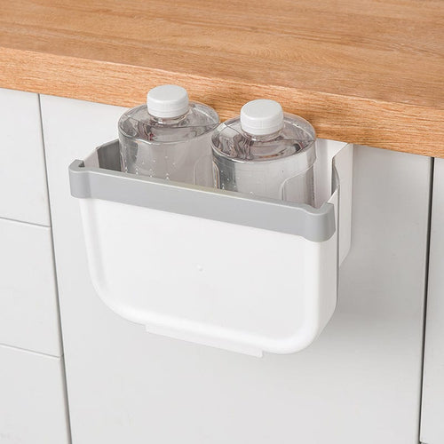 免彎腰櫥櫃門掛式折疊垃圾桶(小款)