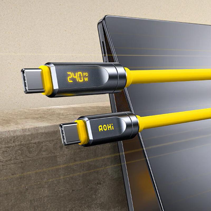 240W USB4 2.0 螢幕顯示快充傳輸線