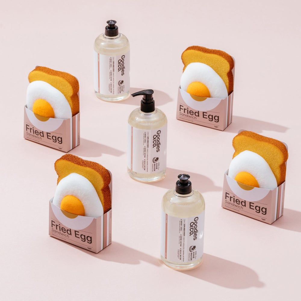 蔬果碗盤濃縮洗碗精*3（送 荷包蛋吐司清潔海綿組*1）