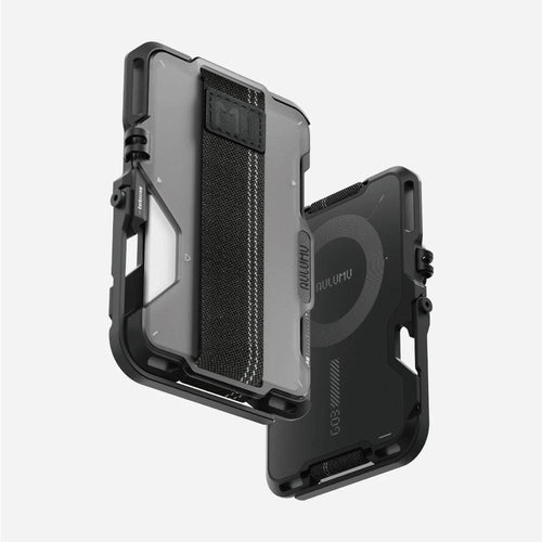 G03 六合一快取磁吸手機卡夾 -感應霧面證件套