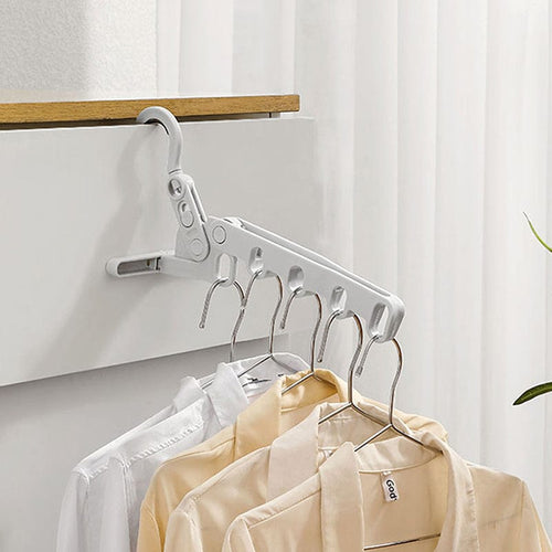 旅行便攜折疊式5孔掛衣架/吊衣架-3入