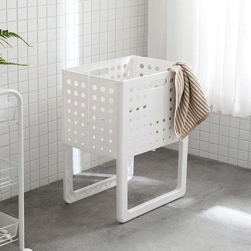 直立式可折疊洗衣籃/收納籃/置物籃-多色可選