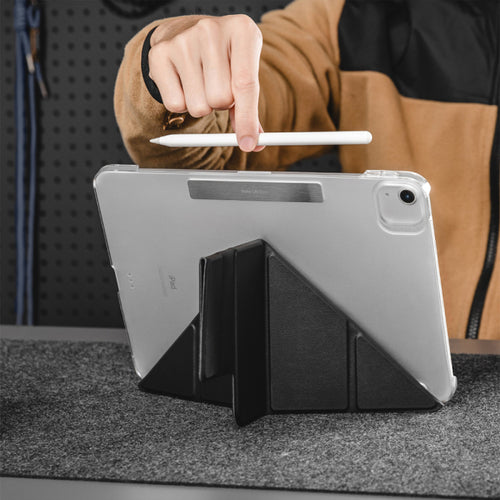 【適用最新2025】iPad 11/10.9吋 Facet 全方位支架透明背蓋保護套(A16/A14)
