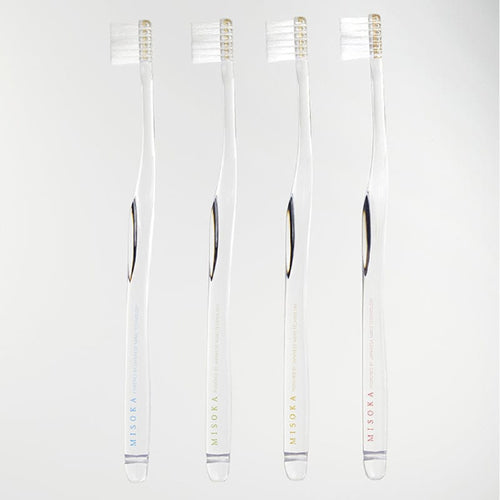 日本製免沾牙膏 奈米礦物牙刷 V型牙醫款 2入優惠組 (4色可選）