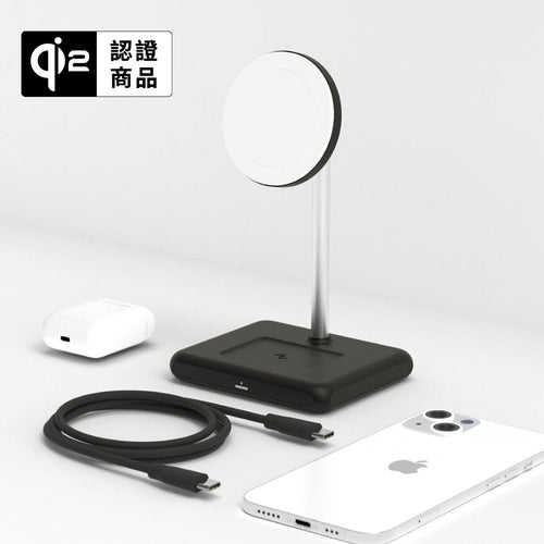 WQ1 2+1  磁吸無線充電座｜多色