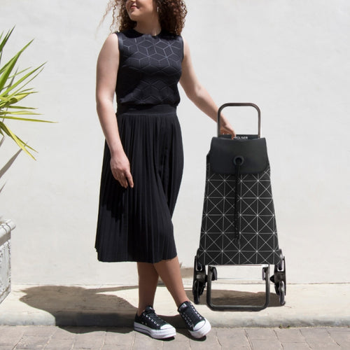 爬梯六輪時尚購物車