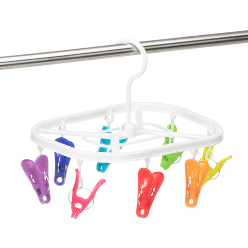 彩虹折疊式晾曬架(8夾)