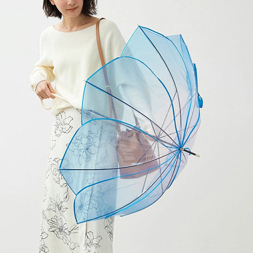 花瓣造型8骨防風雨傘-多色可選