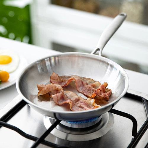 不鏽鋼平底煎鍋-20cm (電磁爐IH爐可用)