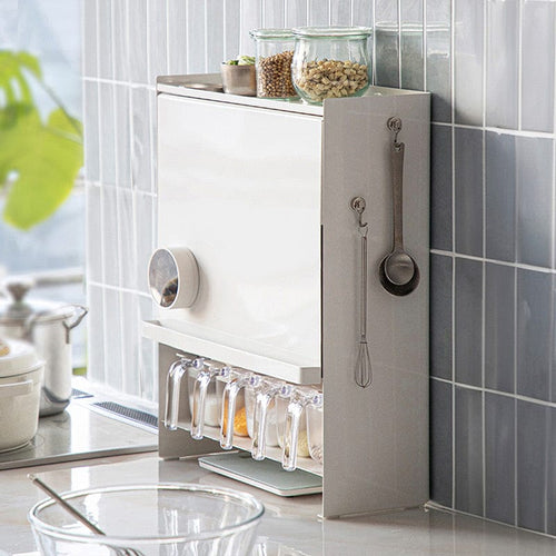 北歐風翻蓋式調味料收納架/置物架