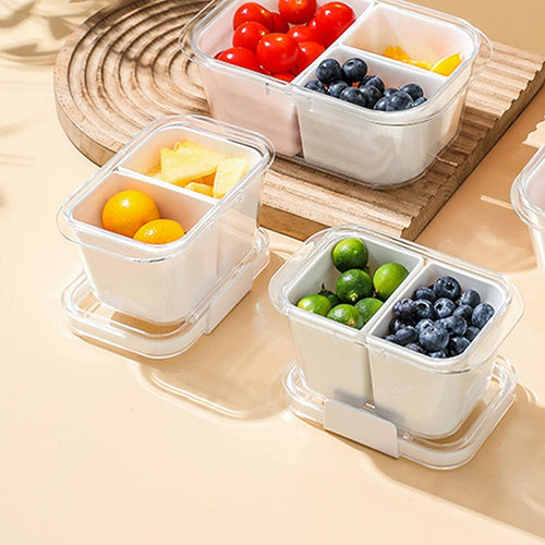 無印風分隔保鮮盒/輕食水果盒-450ml-3入
