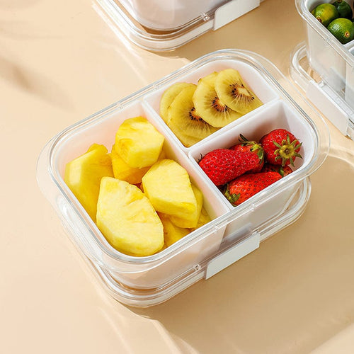 無印風分隔保鮮盒/輕食水果盒-800ml-3入