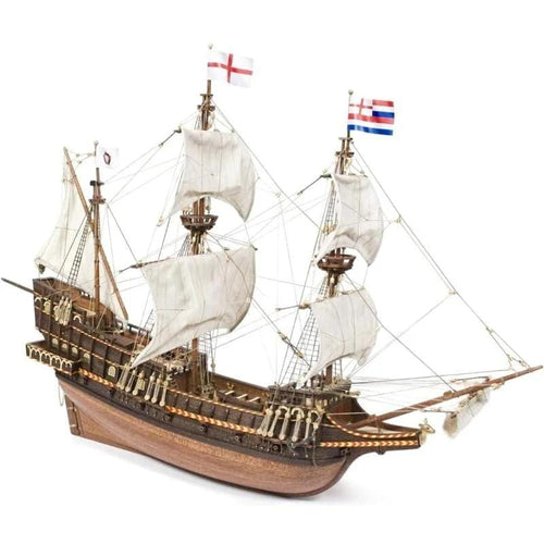 Golden Hind 金鹿號與專屬顏料組 - 奧克爾精品木質模型船動手造 | 難易度 : 易