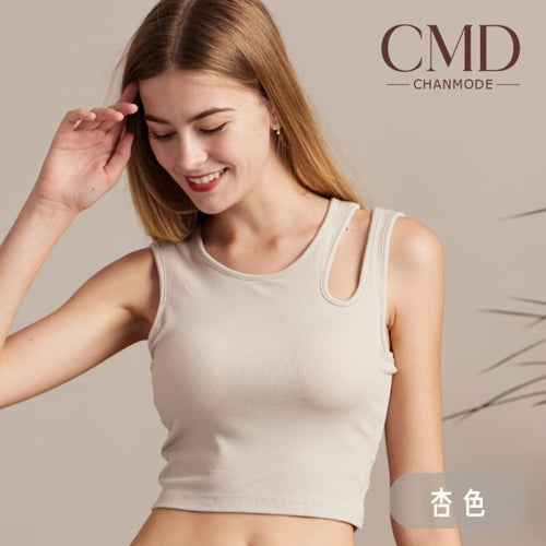 『CMD香茉』羅紋水滴領設計修身美型 BRATOP