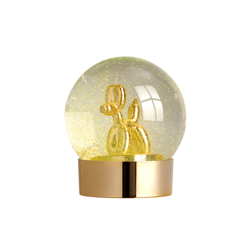 Balloon Dog Globe 閃光七彩氣球狗造型水晶球雪花球擺飾（五款）