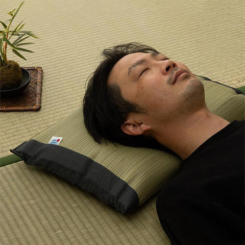 【交換禮物】藺草寬版枕頭Otoko 35x50x8cm