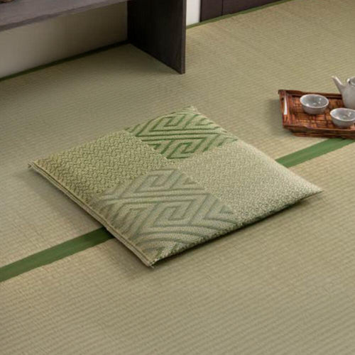 【交換禮物】和風藺草坐墊五風 55x55x4.9cm