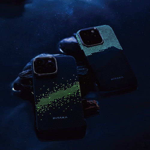 iPhone16 芳綸纖維磁吸殼 山與星河夜光款