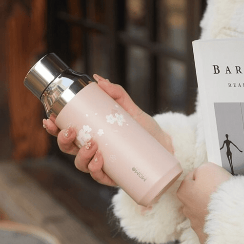 幾何保溫瓶-櫻花限定款410ml