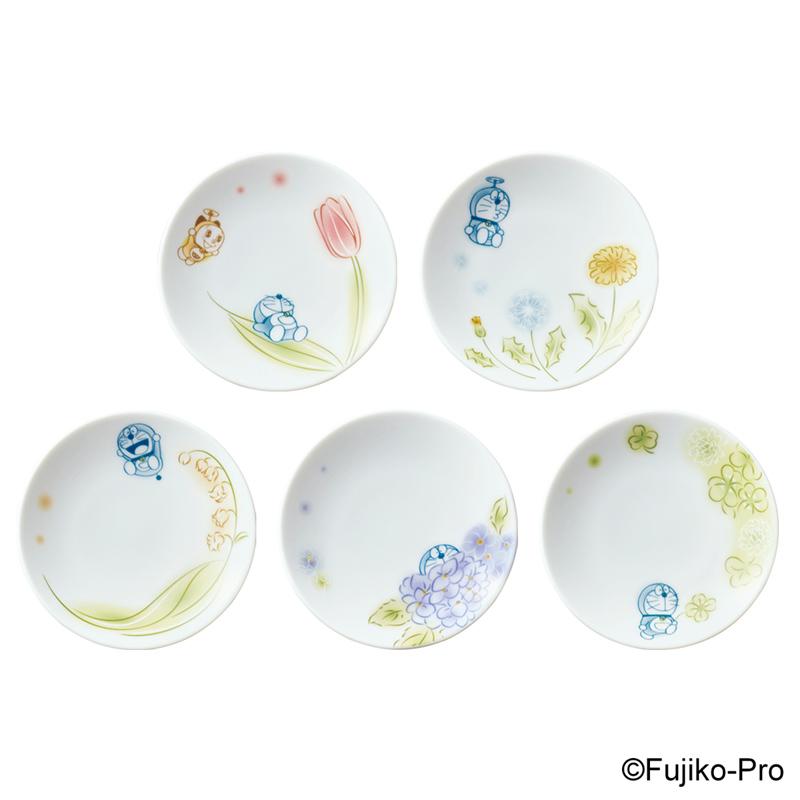 哆啦A夢 花卉系列-餐盤+醬料蝶