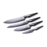 刀具刀架組 - Arondight經典4件組+極品黑鑽廚刀架