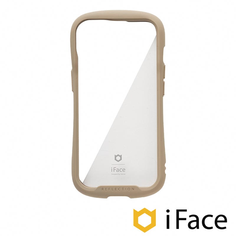 日本 iFace iPhone 14 Reflection 抗衝擊強化玻璃保護殼 - 莫蘭迪棕色