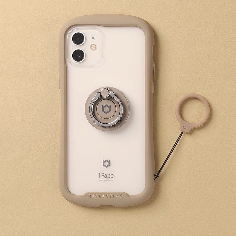 日本 iFace iPhone 14 Reflection 抗衝擊強化玻璃保護殼 - 莫蘭迪棕色